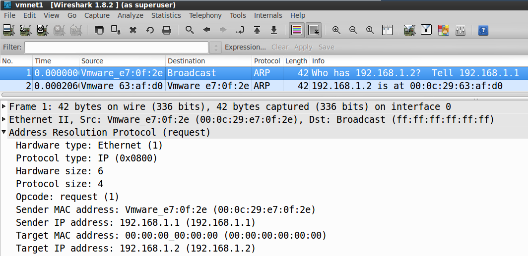 wireshark mac address to ip address