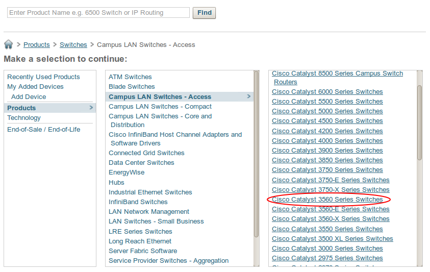 Cisco Serial Number Database