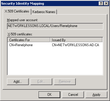 Active Directory Security Identity Mapping
