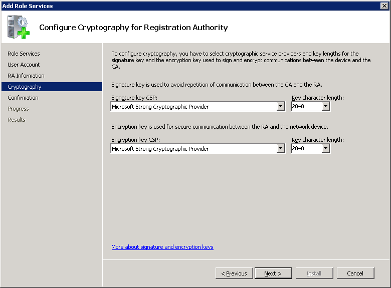 Windows Server 2008 Configure Cryptography