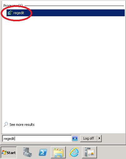 Windows Server 2008 Start Regedit