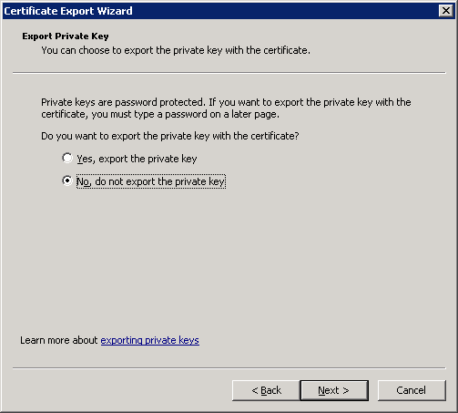 windows-server-2008-certificate-export-private-key
