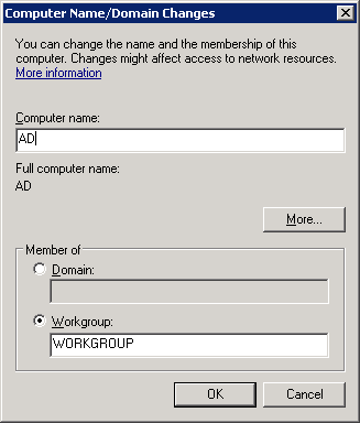 Windows Server 2008 Computer Name
