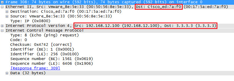 Wireshark Capture Redirected Packet