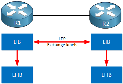 MPLS LDP LIB Exchange