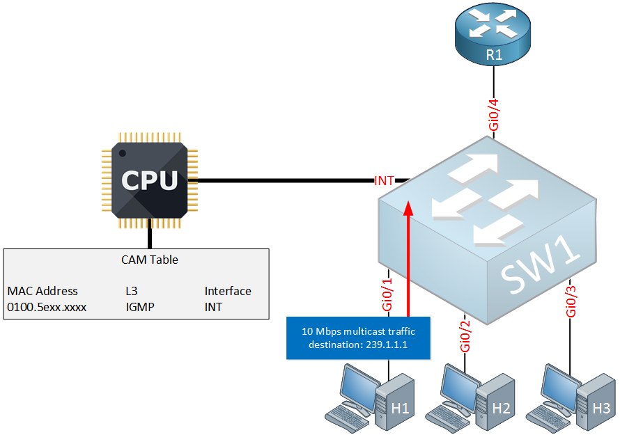 multicast igmp snooping send only source