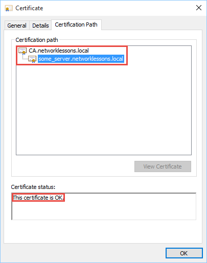 openssl server certification path