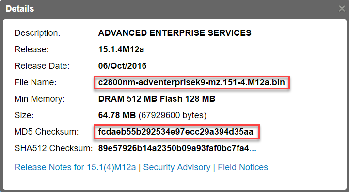 cisco ios latest version