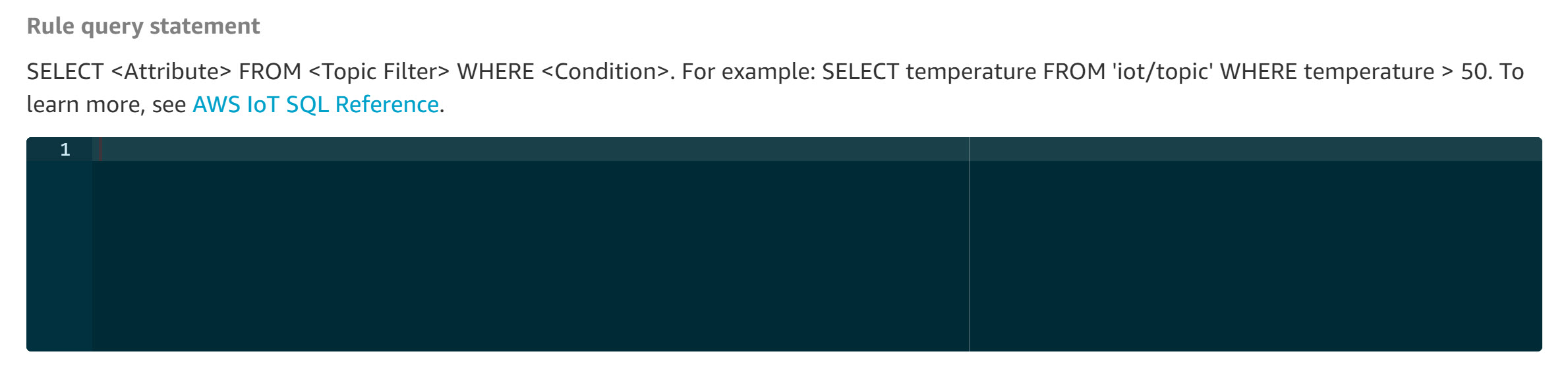 Aws Iot Act Sql Query