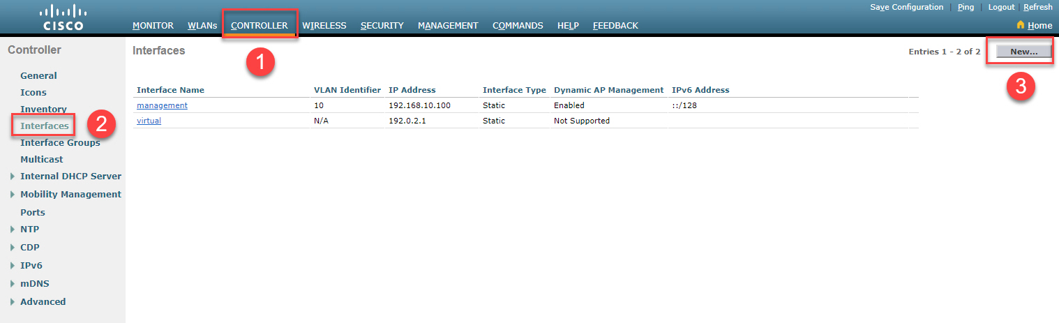 Cisco Wlc Create New Interface