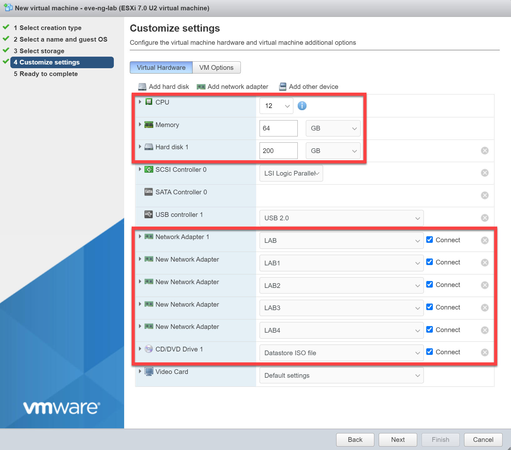 Vmware Esx Customize Settings