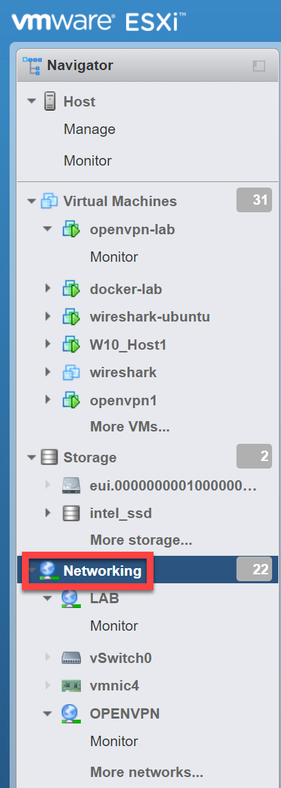 Vmware Esxi Networking