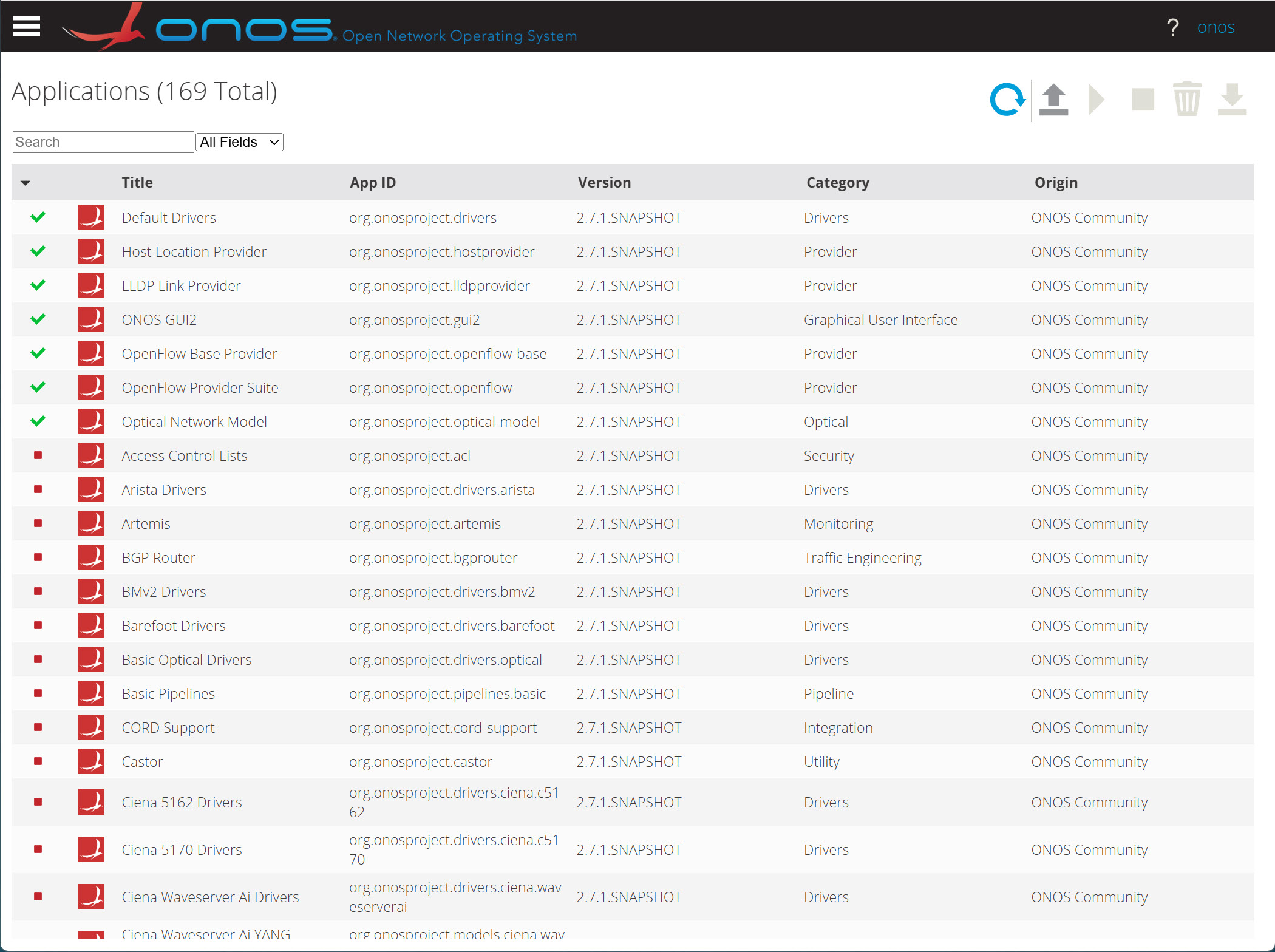 Onos Open Network Operating System Applications
